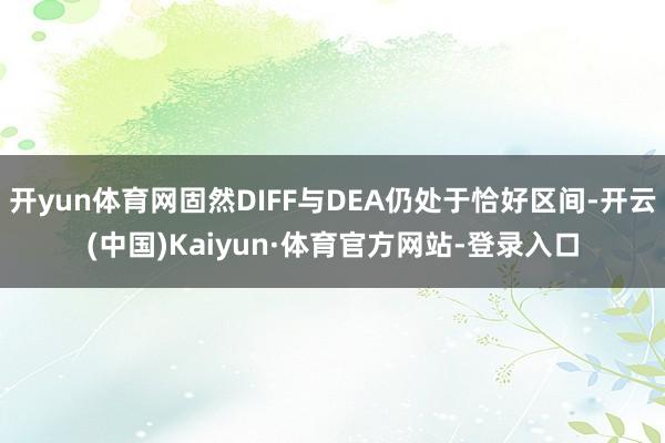 开yun体育网固然DIFF与DEA仍处于恰好区间-开云(中国)Kaiyun·体育官方网站-登录入口