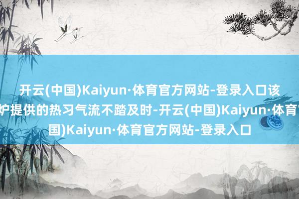 开云(中国)Kaiyun·体育官方网站-登录入口该安设大略处理炎风炉提供的热习气流不踏及时-开云(中国)Kaiyun·体育官方网站-登录入口